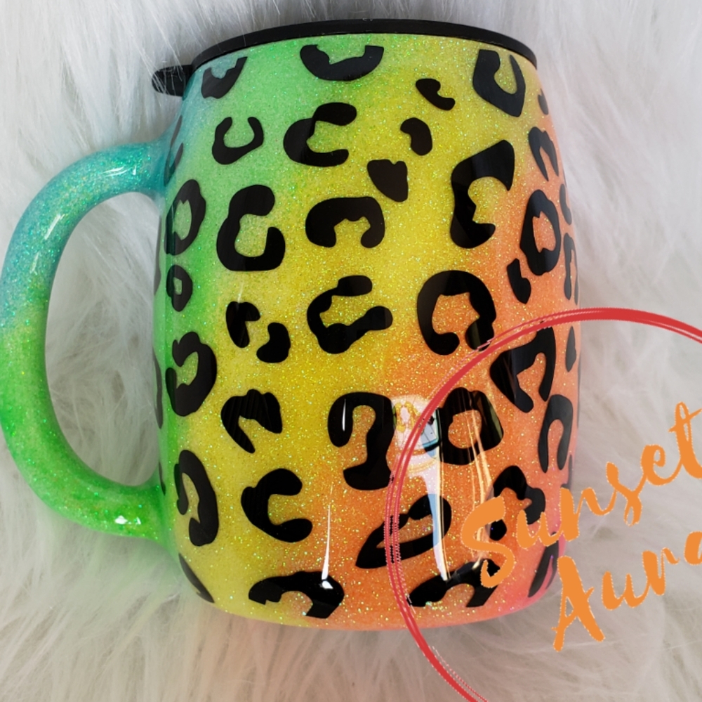 Lisa Frank inspired mug